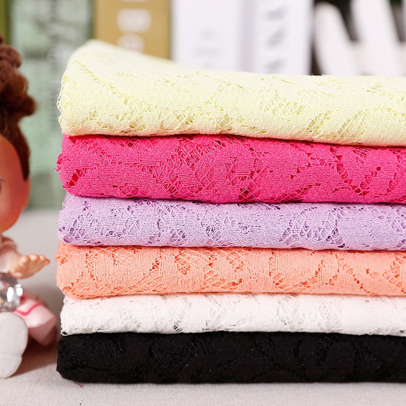 Lace Fabric Cutwork Women's Nylon for Women's Wear Wholesale Supplier 7